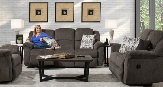 Newport Clove Dual Reclining Sofa & Loveseat